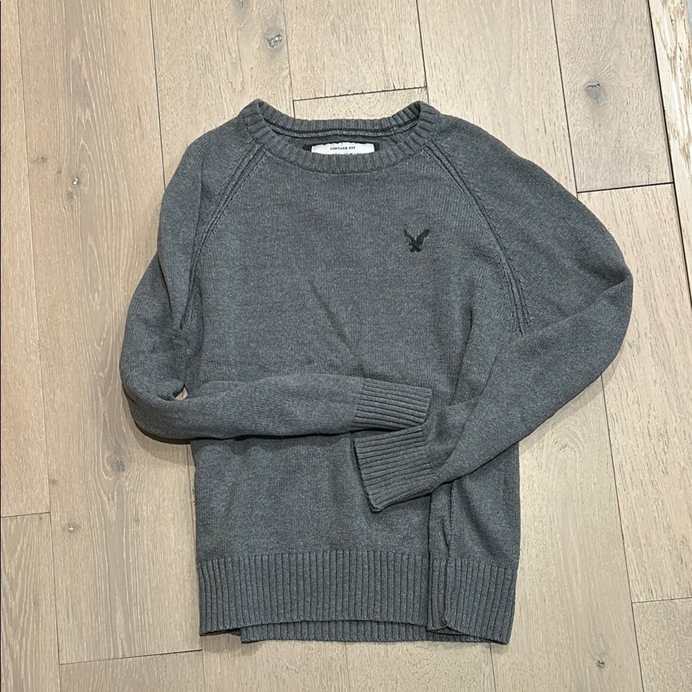 American Eagle Outfitters Men's Gray Sweater